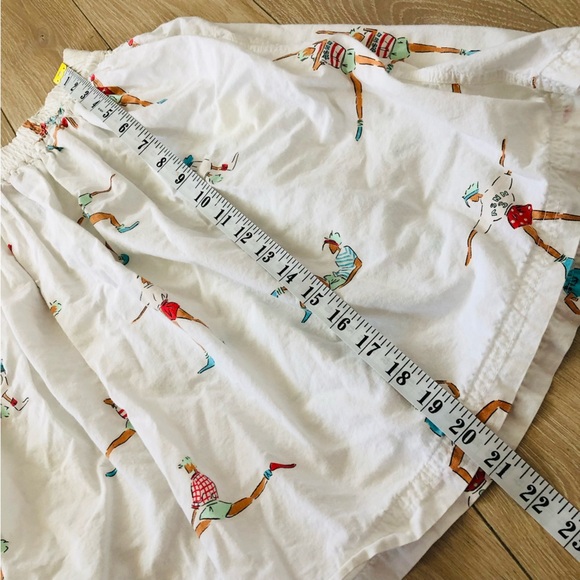 NAF NAF Paris Vintage Made in France Exercise Print Gathered Mini Skirt - Picture 3 of 10